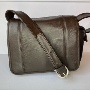 Coach NT-4903 Vintage USA Brown Leather Messenger Shoulder Bag Glove-Tanned